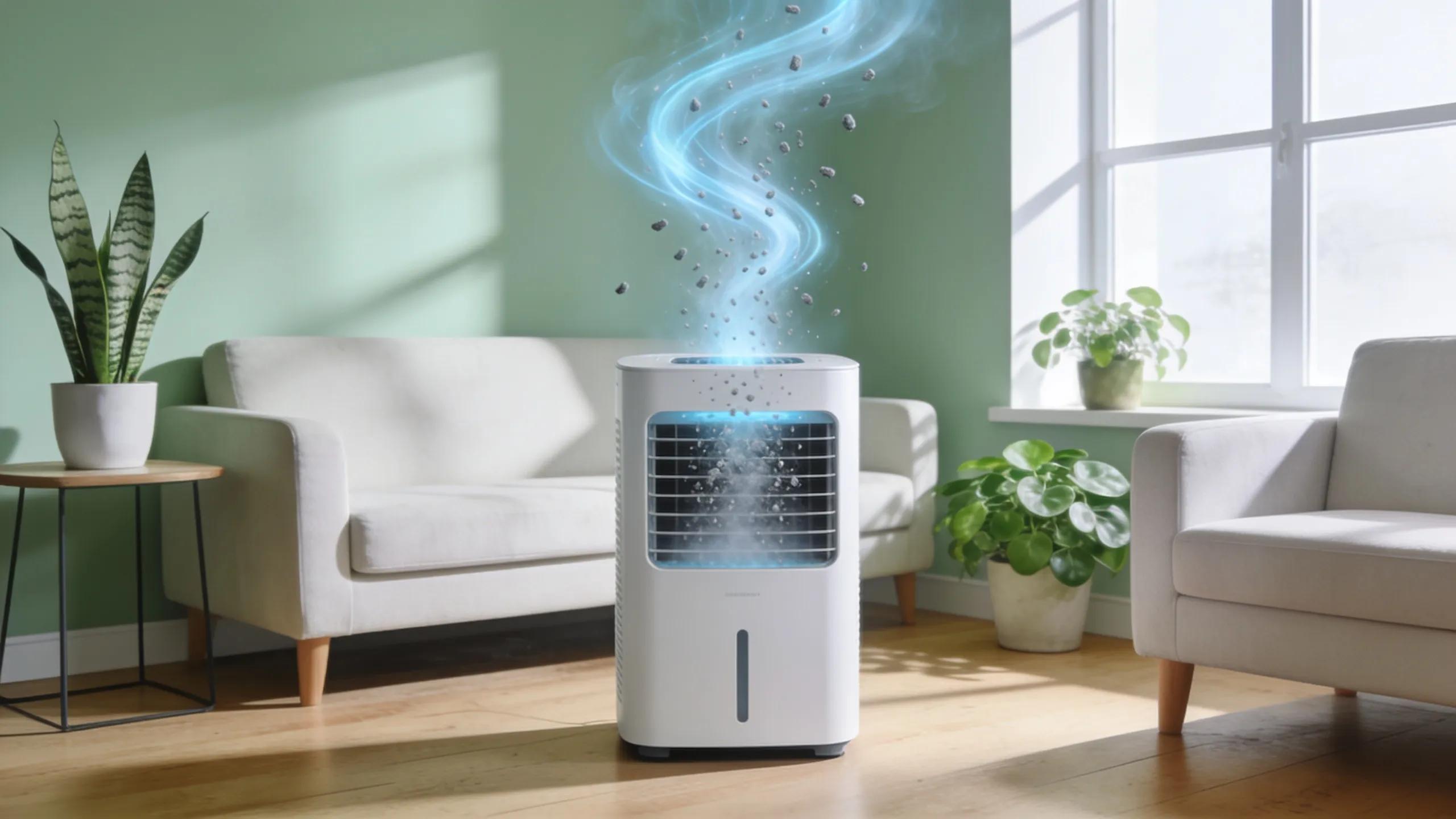 Effective HVAC Mold Prevention Tips to Combat Mold in Ducts 3 Air purifier enhancing indoor air quality and reducing mold risk in HVAC systems